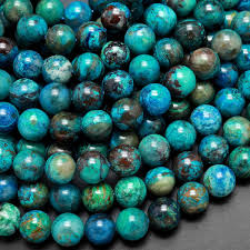 Chrysocolla beads